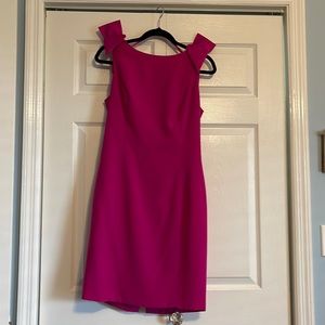 Adorable cocktail dress with low cut back and bows